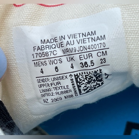 Yoon Ambush X Converse Chuck 70' Hi Fuzzy Blue size 6 - Picture 7 of 16